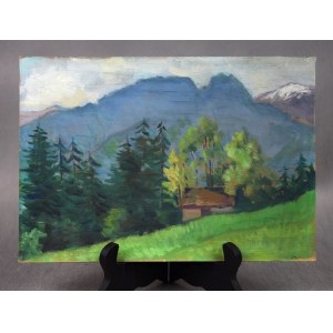 Veduta di Giewont - Zakopane, anni '30, firmato, AN