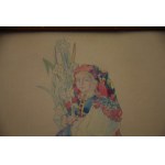 Lowiczanka, AN, Aquarell, 1944. Signiert