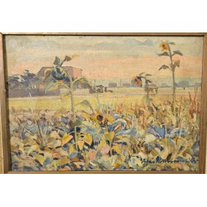 Stefan ROSTWOROWSKI (1921-2000), Sonnenblumenfeld, 1965.