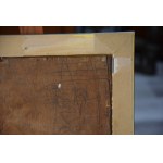 Noční procházka v dešti, Lvov?, polský malíř, (Emil Schinagel?), 30. léta 20. století.