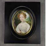 Johannes Baptista van ACKER (1794 - 1863), Miniature Portrait of a red-haired woman, ca. 1830.