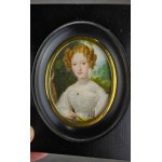 Johannes Baptista van ACKER (1794 - 1863), Miniature Portrait of a red-haired woman, ca. 1830.