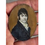 Jean-Baptiste CARBONNET (XVIII-XIX), Miniatura Portret mężczyzny, 1807 r.