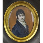 Jean-Baptiste CARBONNET (XVIII-XIX), Miniatura Portret mężczyzny, 1807 r.