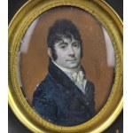 Jean-Baptiste CARBONNET (XVIII-XIX), Miniatura Portret mężczyzny, 1807 r.