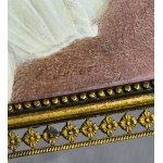 Miniature Portrait of a Woman in a White Dress, sig. by E. Peter, 19th century.