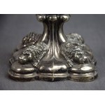 Pár šabatových svícnů, stříbro, pr. 13, polovina 19. století, střední Evropa, Judaica