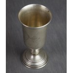 Kidduschbecher mit Inschrift, Silber, Martin JARRA, Krakau, ca. 1900 Judaica
