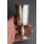 Kidduschbecher mit Inschrift, Silber, Martin JARRA, Krakau, ca. 1900 Judaica