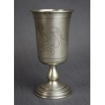 Kidduschbecher mit Inschrift, Silber, Martin JARRA, Krakau, ca. 1900 Judaica