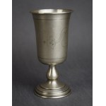 Puchar kiduszowy z napisem, Srebro, Marcin JARRA, Kraków, ok. 1900 r. judaica