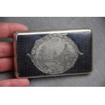 Papierośnica, srebro, niello, Rosja, Moskwa 1862 r.