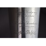Art Deco vase, Silver, AZETA, Lviv, Polish Courier Cup, 1938.
