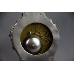 Pendule en argent plaqué, néo-rococo, 19e/20e siècle.