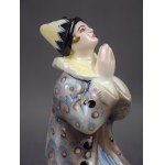 Figura Modlący się Pierrot, PACYKÓW, lata 30-te.