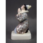 Figura Modlący się Pierrot, PACYKÓW, lata 30-te.