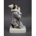 Figura Modlący się Pierrot, PACYKÓW, lata 30-te.