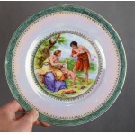 Cake set, ĆMIELÓW, 1930s. mythological scenes