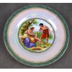 Cake set, ĆMIELÓW, 1930s. mythological scenes