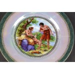 Cake set, ĆMIELÓW, 1930s. mythological scenes