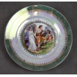 Cake set, ĆMIELÓW, 1930s. mythological scenes