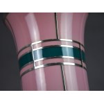 Art Deco vase, edged in silver, Furstenberg, 1930s.