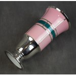 Art Deco vase, edged in silver, Furstenberg, 1930s.