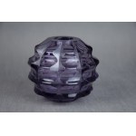 Art-Déco-Vase, Amethystglas, 1930er Jahre. Signiert.