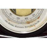 Barometer im Jugendstil, Warschau, Jan Berent, um 1900.