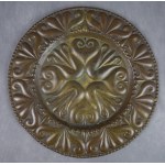 Piatto in metallo, laboratorio di Cracovia, 1917. Unico