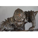 Large sculpture The Guardian, Japan, bronze, 1920s/30s.