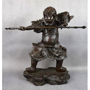 Large sculpture The Guardian, Japan, bronze, 1920s/30s.