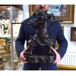 Large sculpture The Guardian, Japan, bronze, 1920s/30s.