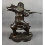 Large sculpture The Guardian, Japan, bronze, 1920s/30s.