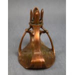Jugendstil-Kerzenhalter 'Nymphe', Bronze, Wien, um 1900.
