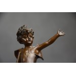 Sculpture Allégorie du théâtre - Melpomène, bronze, début du 20e siècle.
