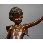 Sculpture Allégorie du théâtre - Melpomène, bronze, début du 20e siècle.