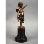 Sculpture Allégorie du théâtre - Melpomène, bronze, début du 20e siècle.