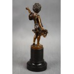 Sculpture Allégorie du théâtre - Melpomène, bronze, début du 20e siècle.