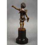 Sculpture Allégorie du théâtre - Melpomène, bronze, début du 20e siècle.