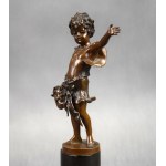 Sculpture Allégorie du théâtre - Melpomène, bronze, début du 20e siècle.