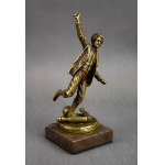 Sculpture Boy playing bowling, bronze, early 20th century.