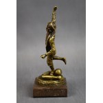 Sculpture Boy playing bowling, bronze, early 20th century.