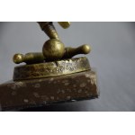 Sculpture Boy playing bowling, bronze, early 20th century.