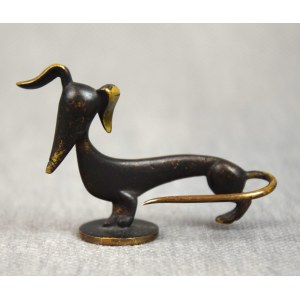 Karl HAGENAUER, Teckel, bronze, Vienne, années 1930.