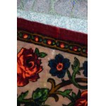 Art Nouveau plush tablecloth, Herman Sachs, Lodz, circa 1900.