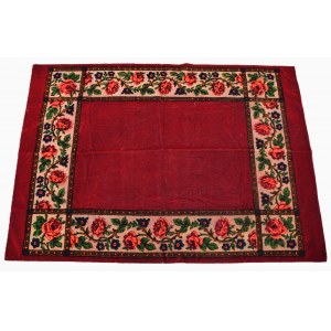 Art Nouveau plush tablecloth, Herman Sachs, Lodz, circa 1900.