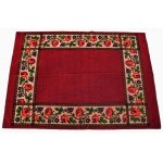 Art Nouveau plush tablecloth, Herman Sachs, Lodz, circa 1900.