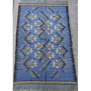 Kilim Art Deco, proj. Roman ORSZULSKI, Wanda Grott Kraków, wełniany, lata 30-te
