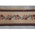 Kilim Flowers, designed by Wanda KOSSECKA, Signed, TARKOS Zakopane, 1930s.